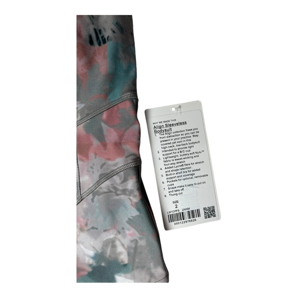 NWT Lululemon Align Sleeveless Bodysuit Untamed Nature Multi Size 2‎ - Picture 8 of 12